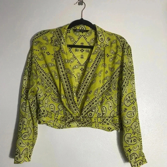 Zara bandana cropped top Sz small - Picture 5 of 5